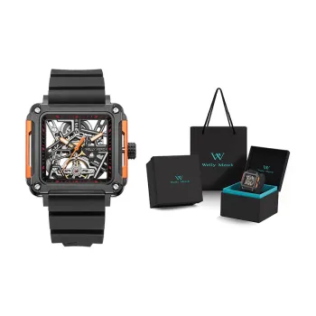 Welly Merck Automatic Mechanical Movement Men's Watches Cut Out Dial WM091M 1