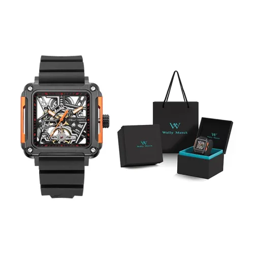 Welly Merck Automatic Mechanical Movement Men's Watches Cut Out Dial WM091M 1