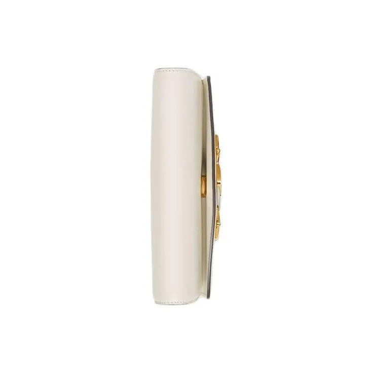 GUCCI Zumi Leather Handbag Shoulder Bag Crossbody Bag Mini Women's White-4