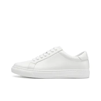 Beau Today Abrasion Resistant, Lightweight, And Breathable Low Top Skateboard Shoes Men's White