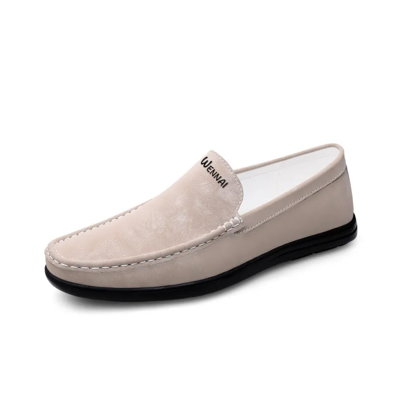 Wen Nai Casual Shoes Men's Ecru-1