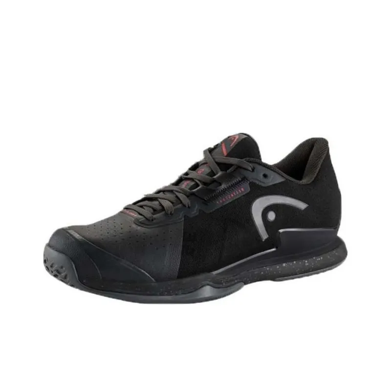 HEAD Sprint Pro 3.5 Slip Resistant Tennis Shoes Men's Black Red-0