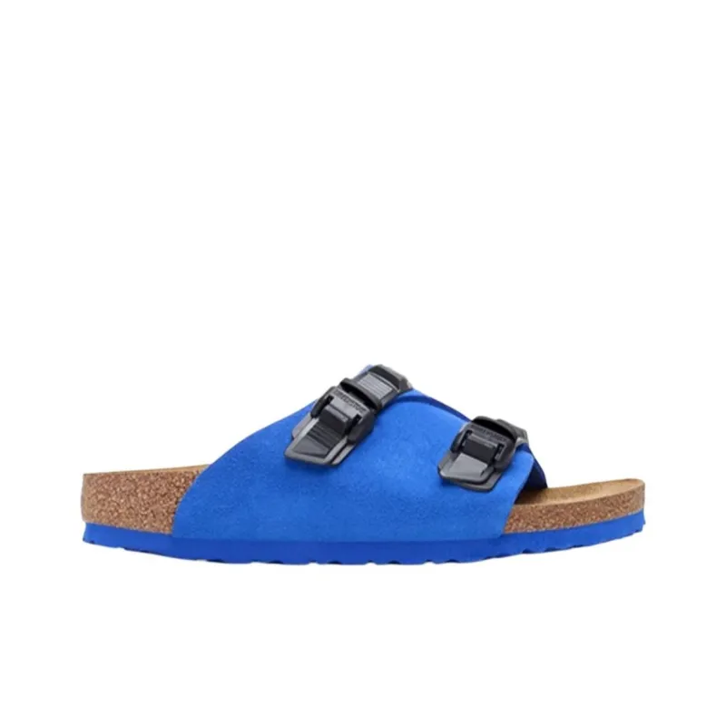 Birkenstock Zrich Tech Suede Leather Narrow Fit Sandals 'Blue' Women's-1