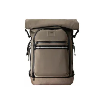 TUMI Alpha Bravo Nylon Backpack Men's Gravel Color