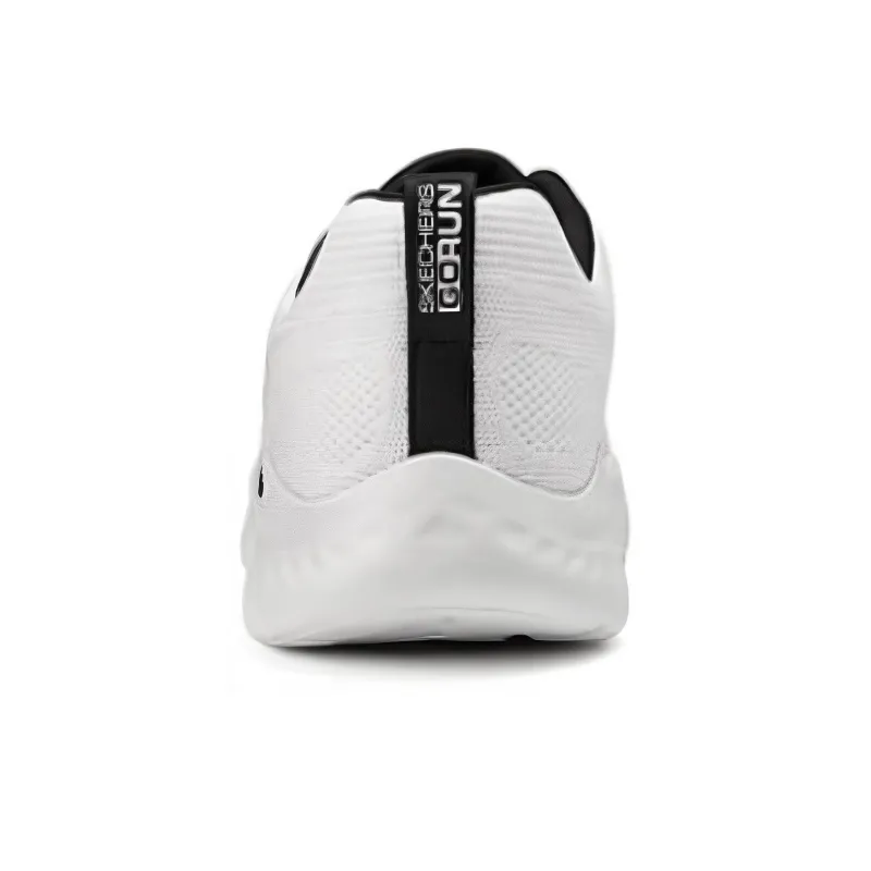 Skechers Anti Slip Wear Resistant Low Top Running Shoes Men's White Black-3