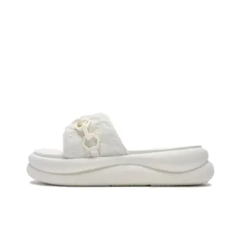 FILA Rubber Sole Quick Dry Slide Slippers Women's White