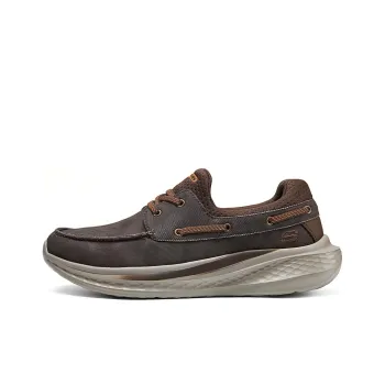 Skechers Anti Slip And Wear Resistant Breathable Low Top Casual Shoes Men's Chocolate