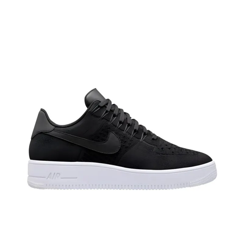 Nike Air Force 1 Abrasion Resistant Breathable Low Top Skateboard Shoes Men's Black-1