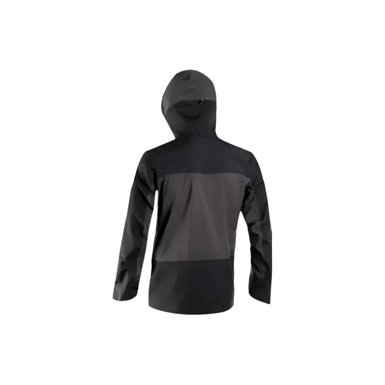 DECATHLON Waterproof And Breathable Wear Resistant Windbreaker Jacket Men's Carbon Gray/Black-1