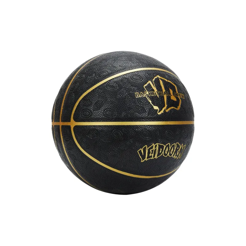 VEIDOORN PU Basketball Black Gold Size 7 Training Unisex-2
