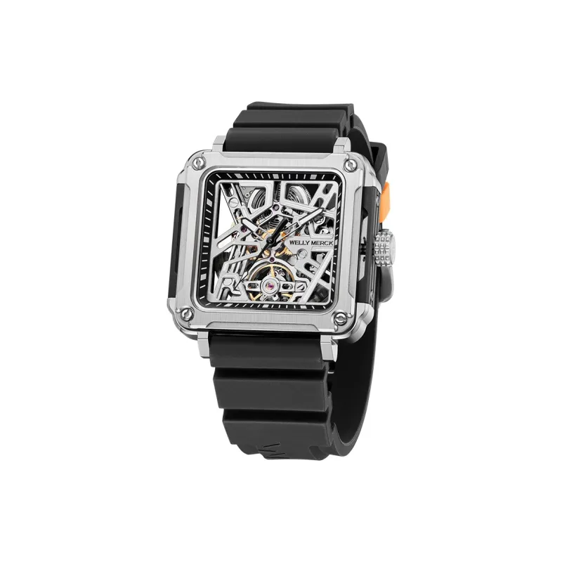Welly Merck Automatic Mechanical Movement Men's Watches Cut Out Dial WM091M 1-10