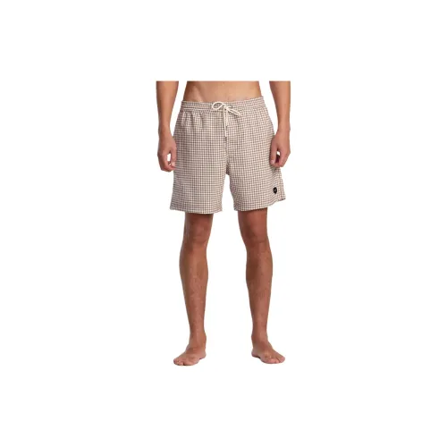 RVCA Casual Shorts Men Light Purple Red