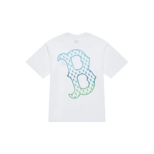 MLB MONOGRAM Reading Collection T-Shirts Unisex Ivory