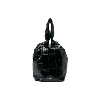 JIL SANDER Drawstring Leather Tote Bag