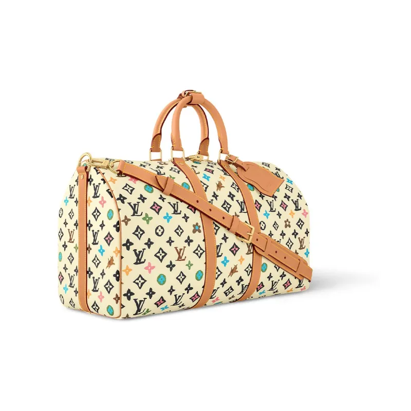 LOUIS VUITTON By Tyler The Creator Keepall Bandouliere 45 Vanilla Craggy Monogram-1