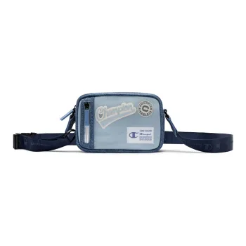 Champion Synthetic Leather Fanny Pack Regular Unisex Black/Dark Blue