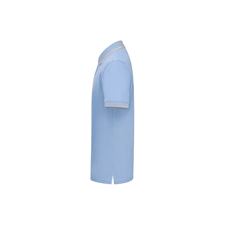 RARE Lapel Short Sleeved Polo Shirt Men's Blue-1