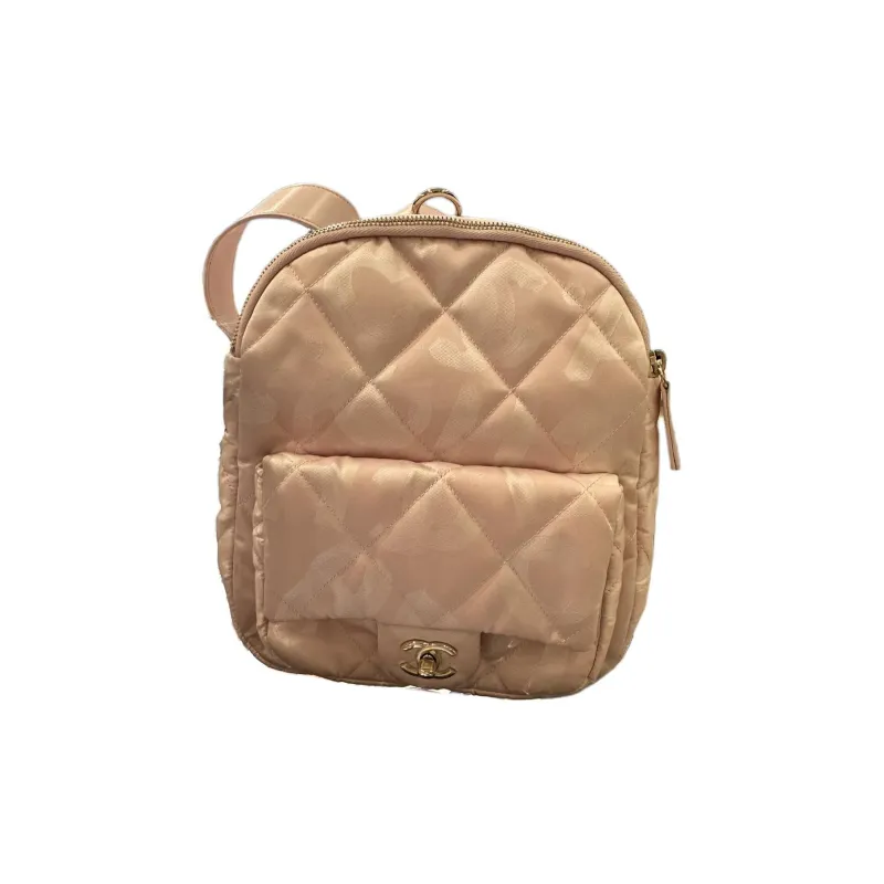 CHANEL Fabric Handbag Travel Bag Unisex-2