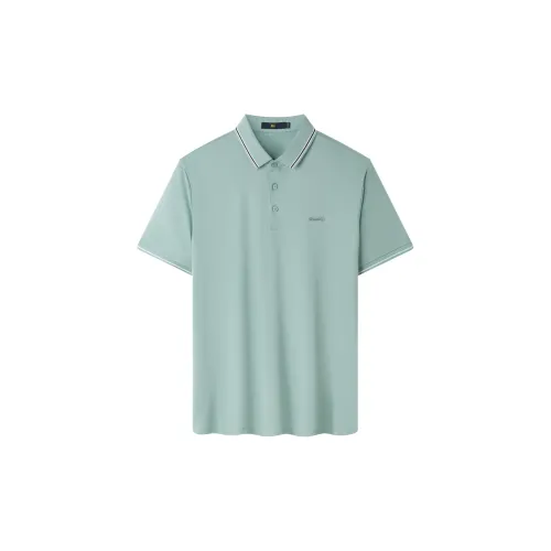 HLA Polo Shirts Men Light Green M8