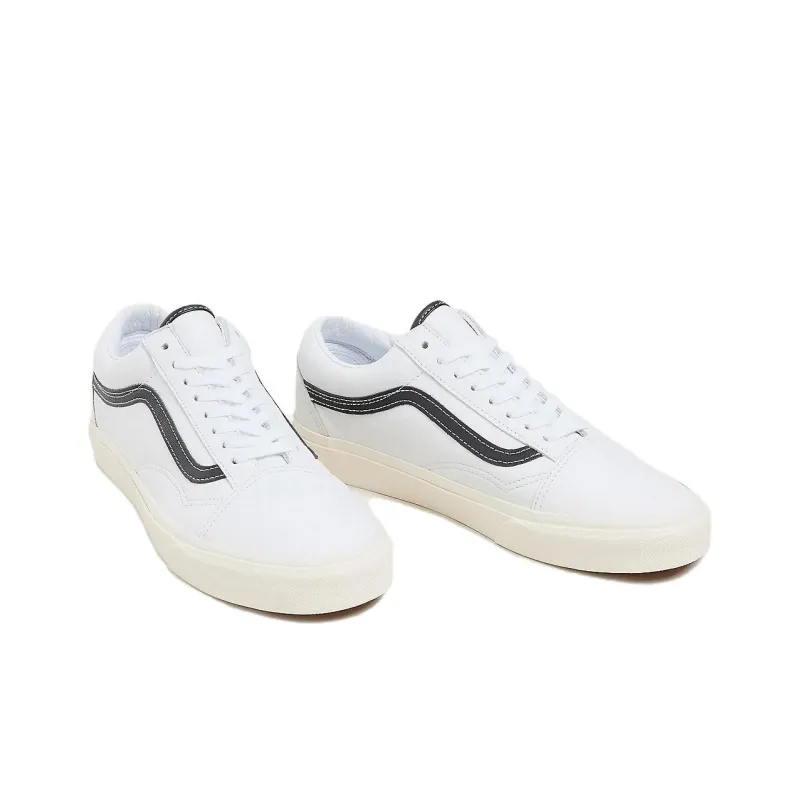 Vans Old Skool 'White Black Leather'-2