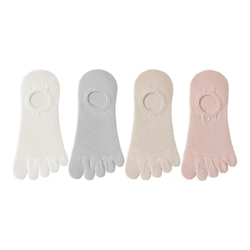 AUGUST No Show Socks Women's 4 Pack