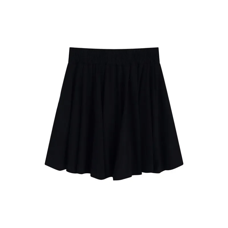 Garbege Casual Short Skirts Women's Black-1