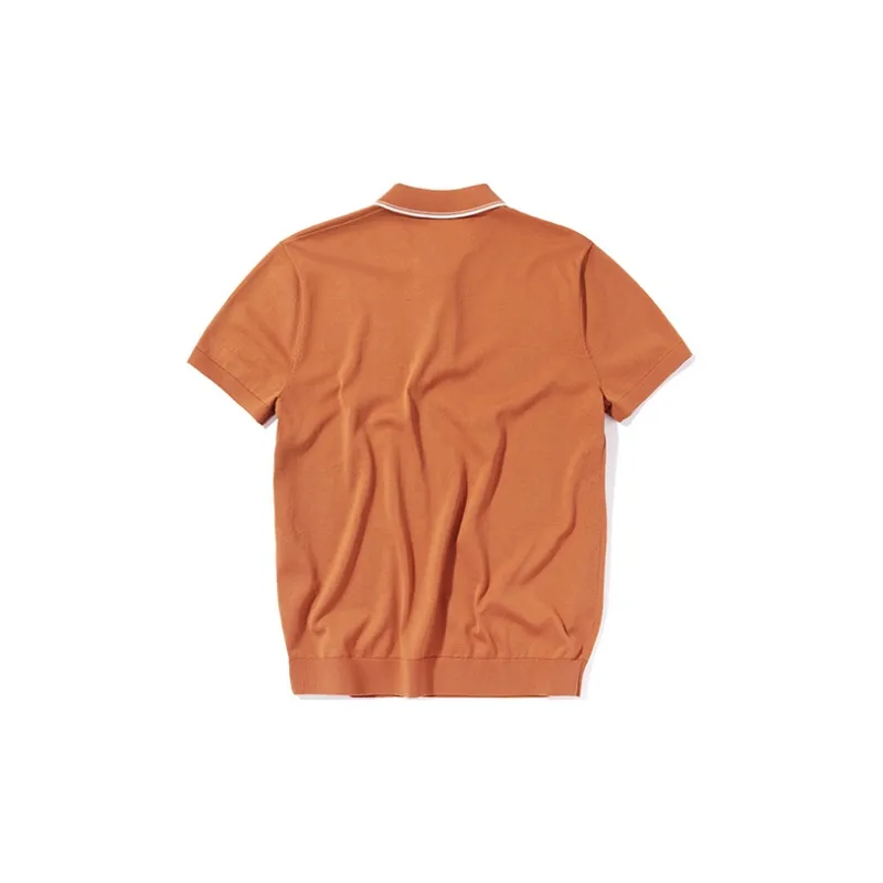 Mr.Bu Polo Shirt Men's Saddle Brown-1