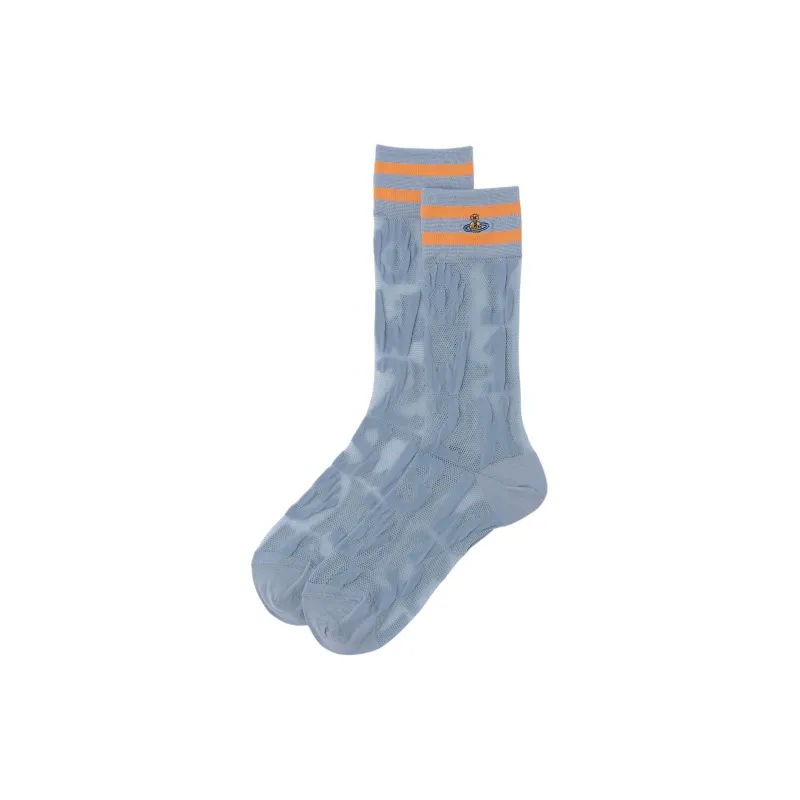 Vivienne Westwood Mid-Calf Socks Women's 1 Pack Light Blue-0