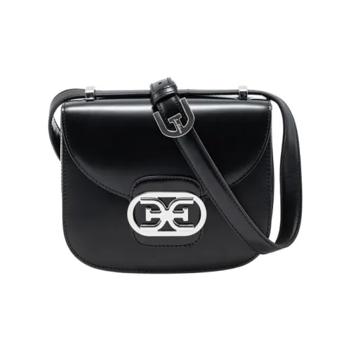 SAM EDELMAN Cow Leather Shoulder Bag Crossbody Bag Small Size Women's Black