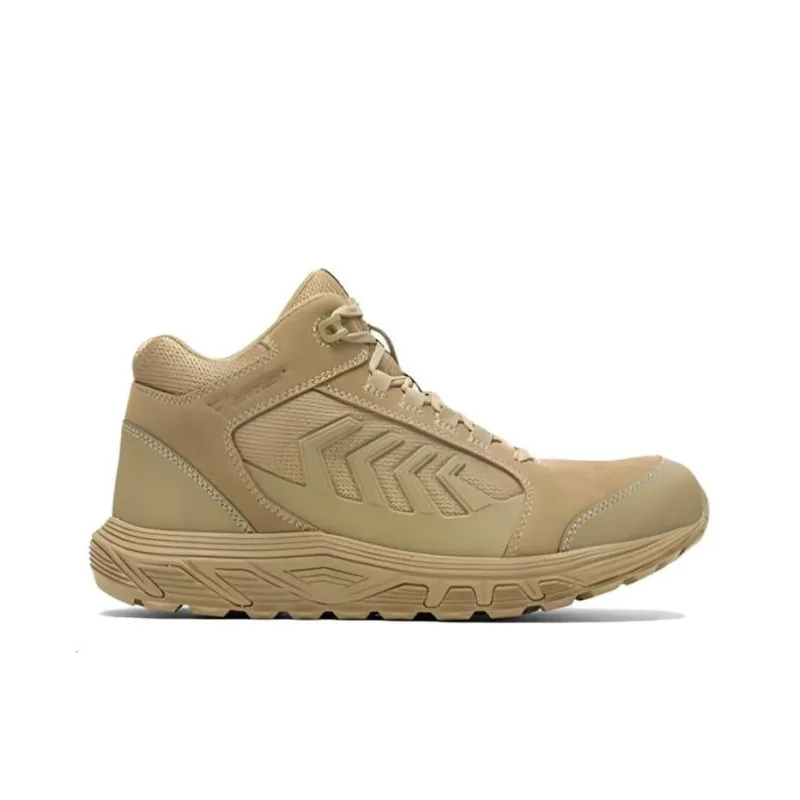 BATES E01044 Rush Cushioned Anti-Slip Wear-Resistant Waterproof And Breathable High-Top Outdoor Shoes Men's Brown Green-1