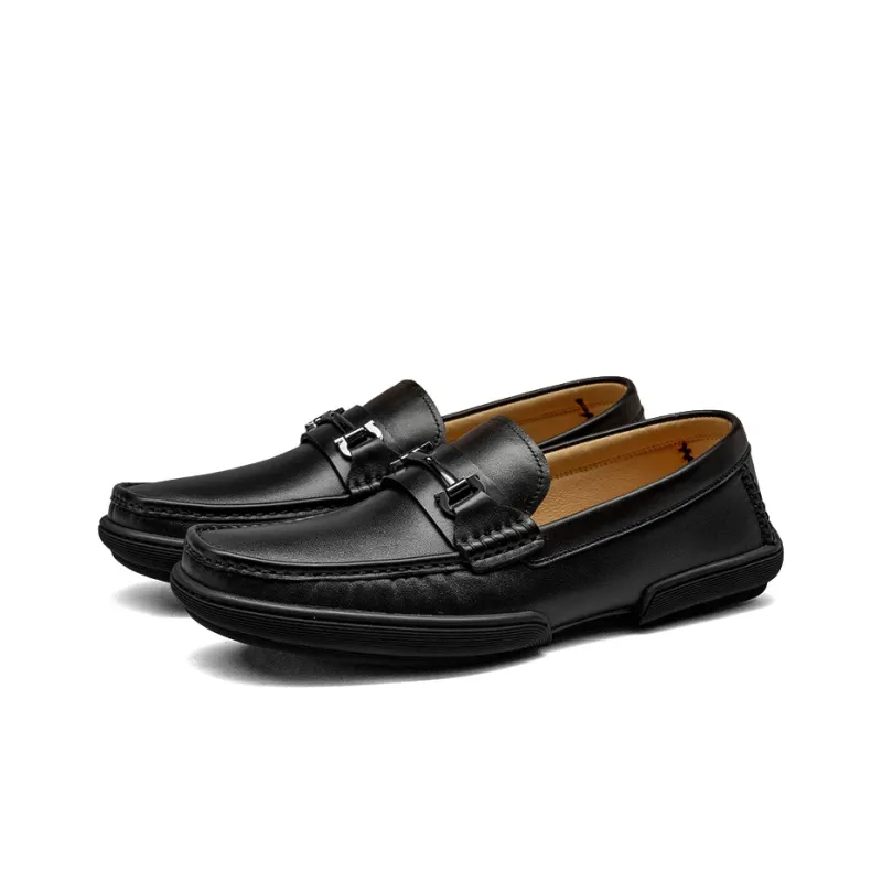 Beau Today Men's Casual Shoes Men Low Top Black/Brown-1