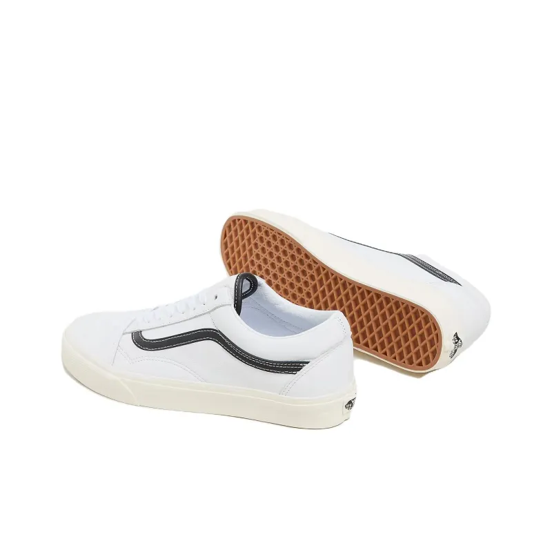 Vans Old Skool 'White Black Leather'-3