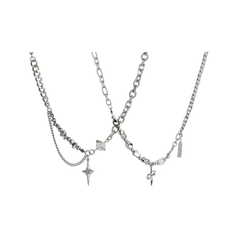 Asia Star Titanium Steel Necklaces Unisex-4