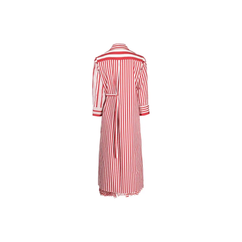 Ports 1961 Double-layer Striped Maxi Shirtdress-1