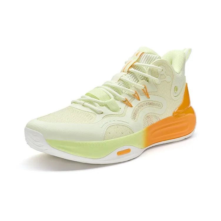 XTEP Cushioned Wear Resistant Slip Resistant Low Top Basketball Shoes Men's Light Jasmine-2