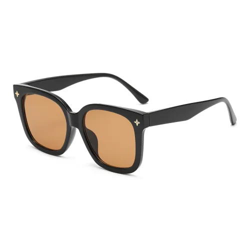 rectangle-frame tinted-lens sunglasses