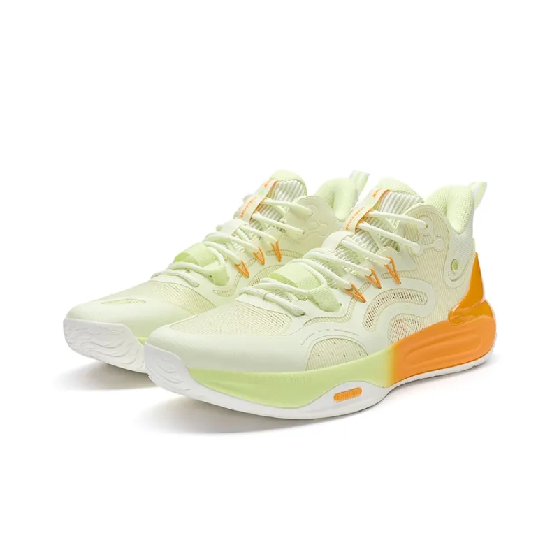 XTEP Cushioned Wear Resistant Slip Resistant Low Top Basketball Shoes Men's Light Jasmine-4