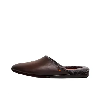Santoni Beachy Leather Slippers