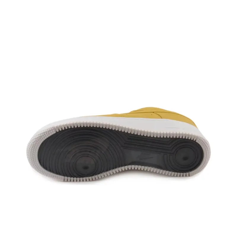Nike Air Force 1 Slip-Resistant Cushioning Low-Top Skateboard Shoes Men's Yellow White-4