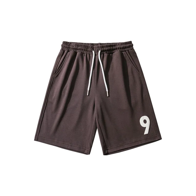 WOOD SOON Trendy Brand Sports Stretch Knee Length Pants Japanese Style Straight Fit Pants Unisex-11