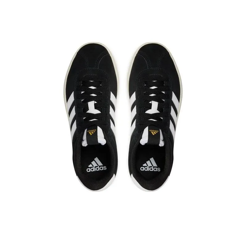 Adidas Vl Court 3.0 Core Black Cloud White Gold Metallic Women's-3