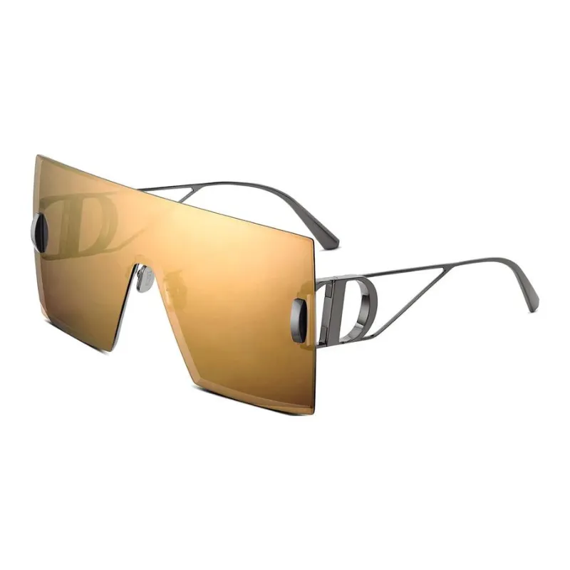 DIOR Irregular Shape Sunglasses Unisex Yellow-0