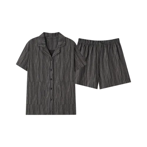 Kerener Summer Pajama Set Women's Dark Gray