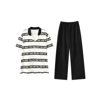 Tianmicat Pajama Set Men's White