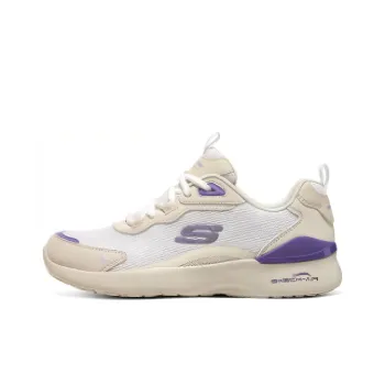 Skechers Skech Air Dynamight Durable Breathable Low Top Running Shoes Women's Beige Purple