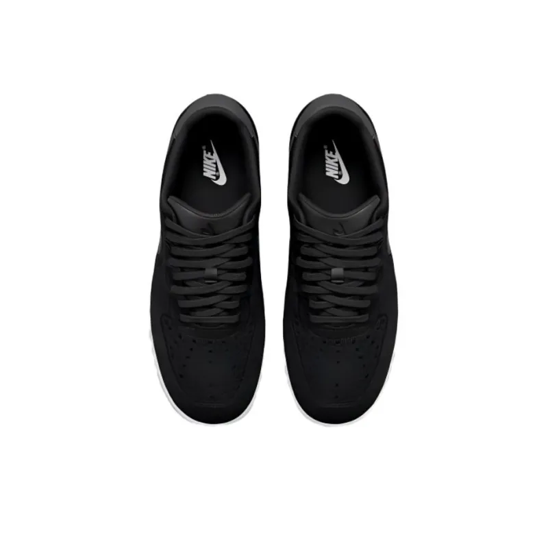 Nike Air Force 1 Abrasion Resistant Breathable Low Top Skateboard Shoes Men's Black-3