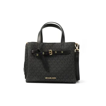 MICHAEL KORS Canvas Crossbody Bag Small Size Women's Black