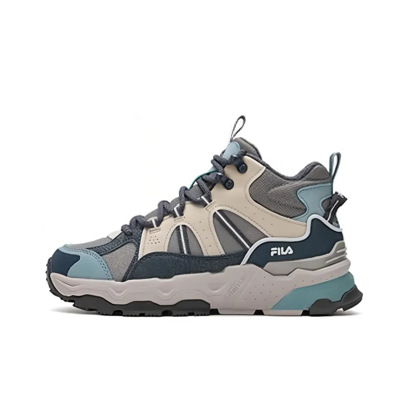 FILA Trek 1S High Top Sneakers 'Grey Blue' Women's-0