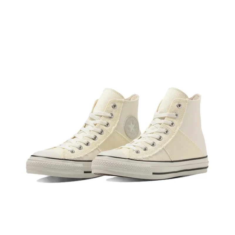 Converse All Star Denimpatchwork Hi Durable Cushioning High Top Canvas Shoes Unisex Ecru Japan Version-2