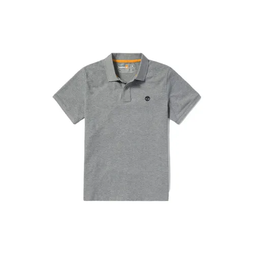 Timberland Polo Shirts Men Medium Heather Gray